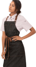 Load image into Gallery viewer, Versatile Denim Bib Apron for Cooking &amp; Serving - 4 Pockets, Adjustable Fit
