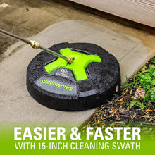 Load image into Gallery viewer, Compact 15-Inch Green Surface Cleaner with 26 oz Tank - Ideal for Quick Cleaning