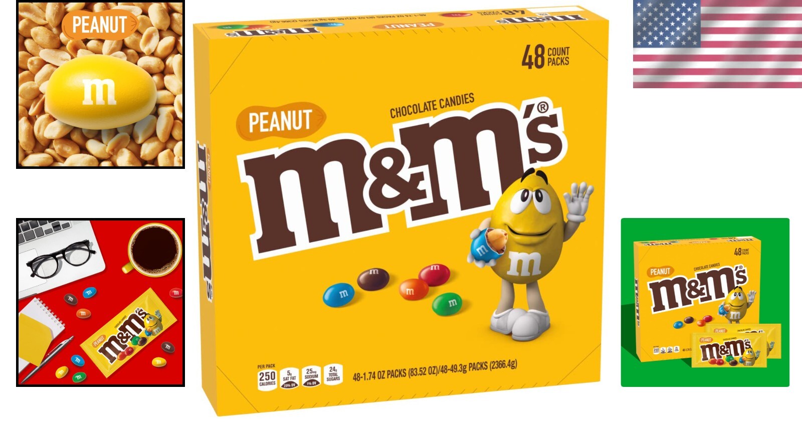 Individually Wrapped Milk Chocolate Candy, 1.74 oz Bags - Pack of 48 for Sharing