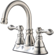 Load image into Gallery viewer, Lead-Free Brushed Nickel Deck-Mounted Bathroom Faucet with Easy Installation