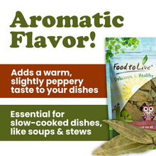 Load image into Gallery viewer, Kosher Organic Bay Leaves 1.5 lbs - Ideal for Flavorful Cooking and Seasoning