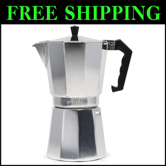 Classic Stovetop Espresso Maker - 12-Cup Moka Pot for Authentic Italian Coffee