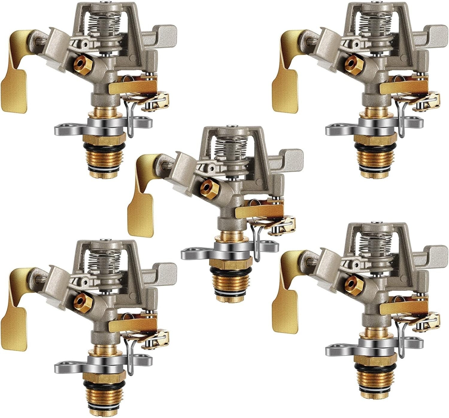 360-Degree Adjustable Brass Sprinkler Heads - Long-Lasting Garden Irrigation