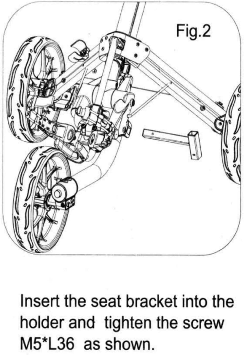 CaddyLite EZ Seat Replacement - Removable Driver's Side Comfort in Black
