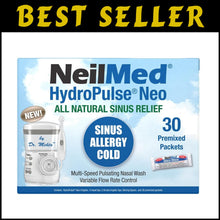 Load image into Gallery viewer, HydroPulse Neo: Multi-Speed Nasal Irrigation System with 30 Sinus Rinse Packets
