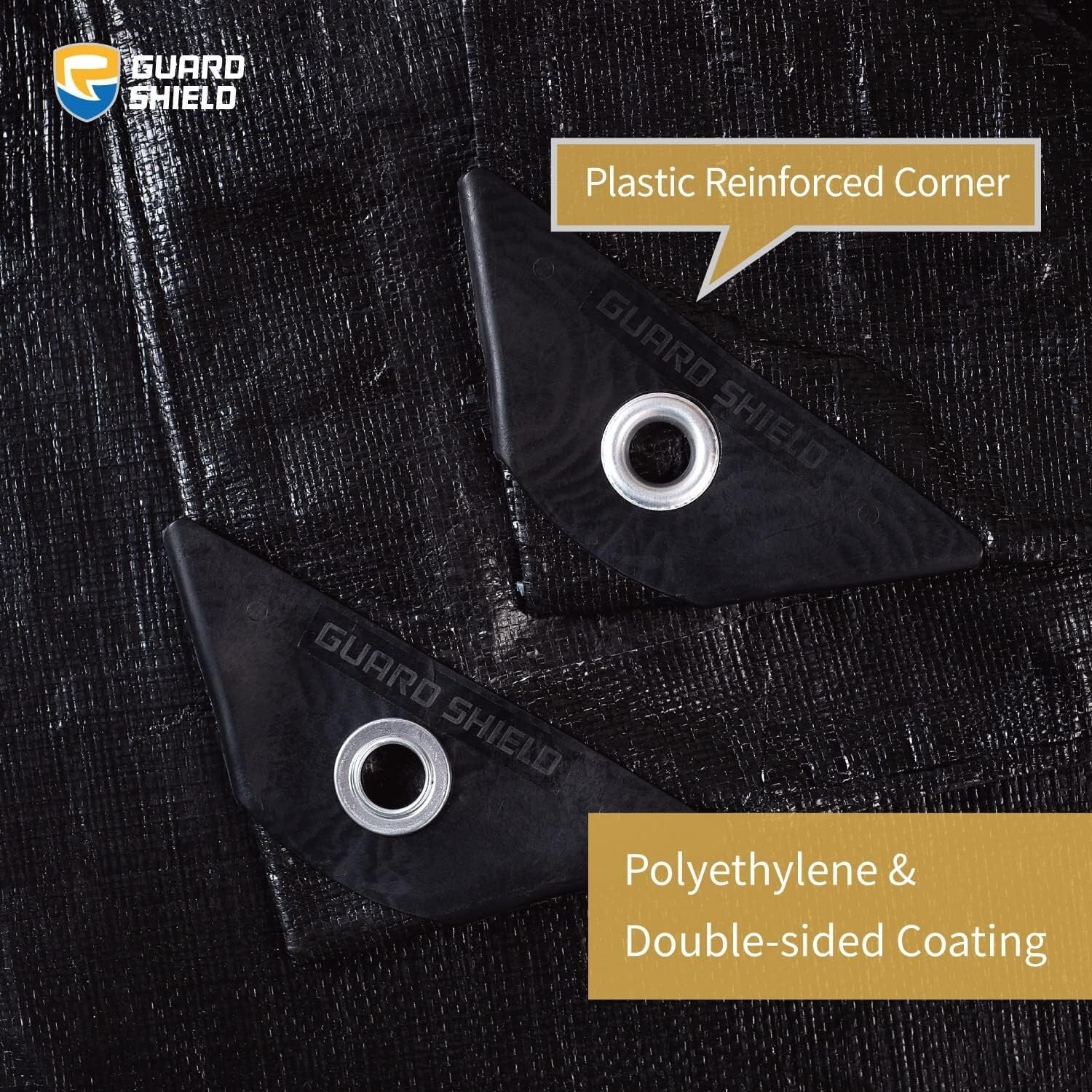 10x12 Feet Heavy-Duty Waterproof Tarps with Grommets - 2-Pack, Outdoor Essential