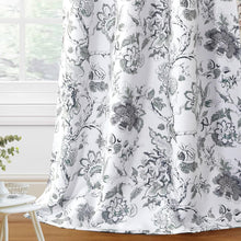 Load image into Gallery viewer, Stylish Blackout Curtains 84" with Floral Print – Energy Saving &amp; Noise Reducing