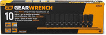 Load image into Gallery viewer, 10 Pc. 3/8 Inch Drive Impact Socket Set - Chrome Molybdenum for Durability