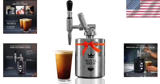 The Original Nitro Cold Brew Coffee Maker - Stainless 64oz Keg & Accessories Kit