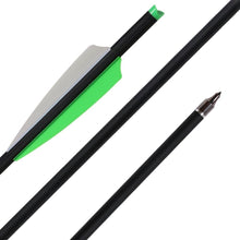 Load image into Gallery viewer, Expertly Crafted Carbon Crossbow Arrows with 3-Blade Tips - 12pcs Value Pack
