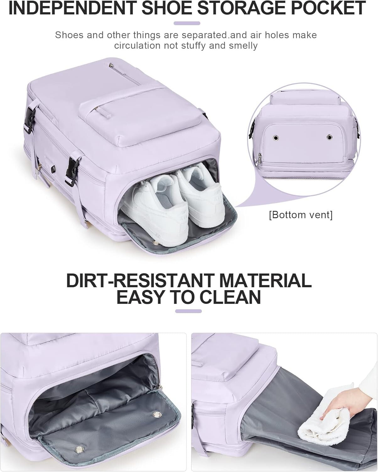 Expandable Carry-On Travel Backpack - Flight Approved for Business & Leisure