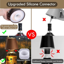 Load image into Gallery viewer, 2 Pack Wireless Bottle Lamps - Cordless Rechargeable Table Decor with 3 Brigh...
