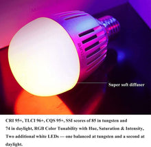 Load image into Gallery viewer, LED Accent B7C 7W RGBWW Bulb with App, Unlimited Color Flexibility &amp; Dual Power