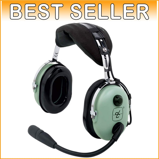 Dynamic Over-Ear Aviation Headset with 5ft Cable and Low-Profile Volume Control