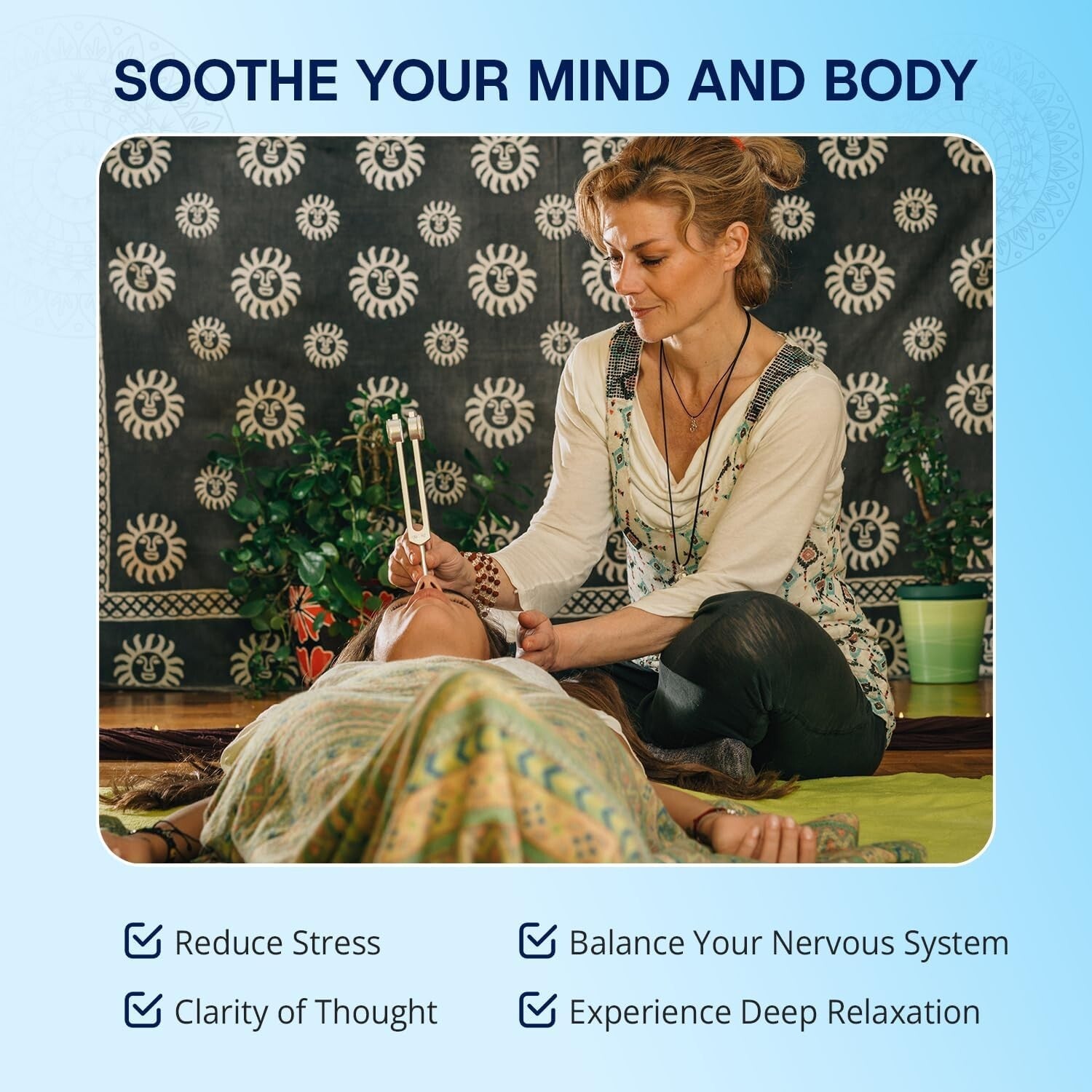 Durable Medical Grade Weighted Tuning Fork for Healing & Stress Relief Therapy