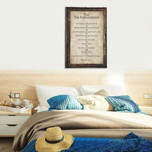 Load image into Gallery viewer, Meaningful 10 Commandments Christian Wall Art - Perfect Gift for Any Occasion