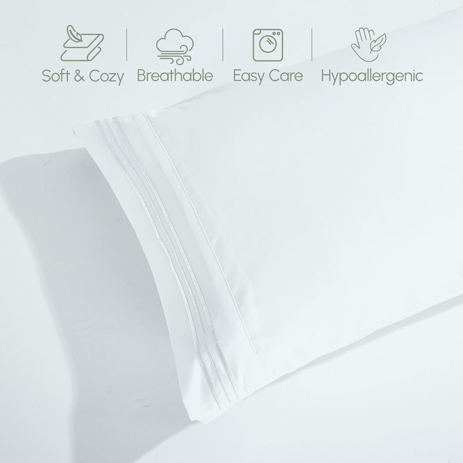 Ultra Soft King Microfiber Sheets with Extra Deep Pockets - Perfect for Comfort