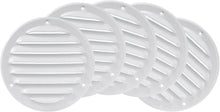Load image into Gallery viewer, 4" Metal Air Vent Grilles - Durable White Covers - Pack of 5 for Easy Mounting