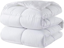 Load image into Gallery viewer, Oversized King Comforter - White All Season Duvet, Lightweight Down Alternative