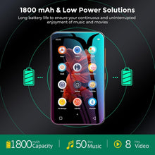 Load image into Gallery viewer, Multifunctional 72GB MP3 Player with Bluetooth, Video Playback &amp; E-Book Support
