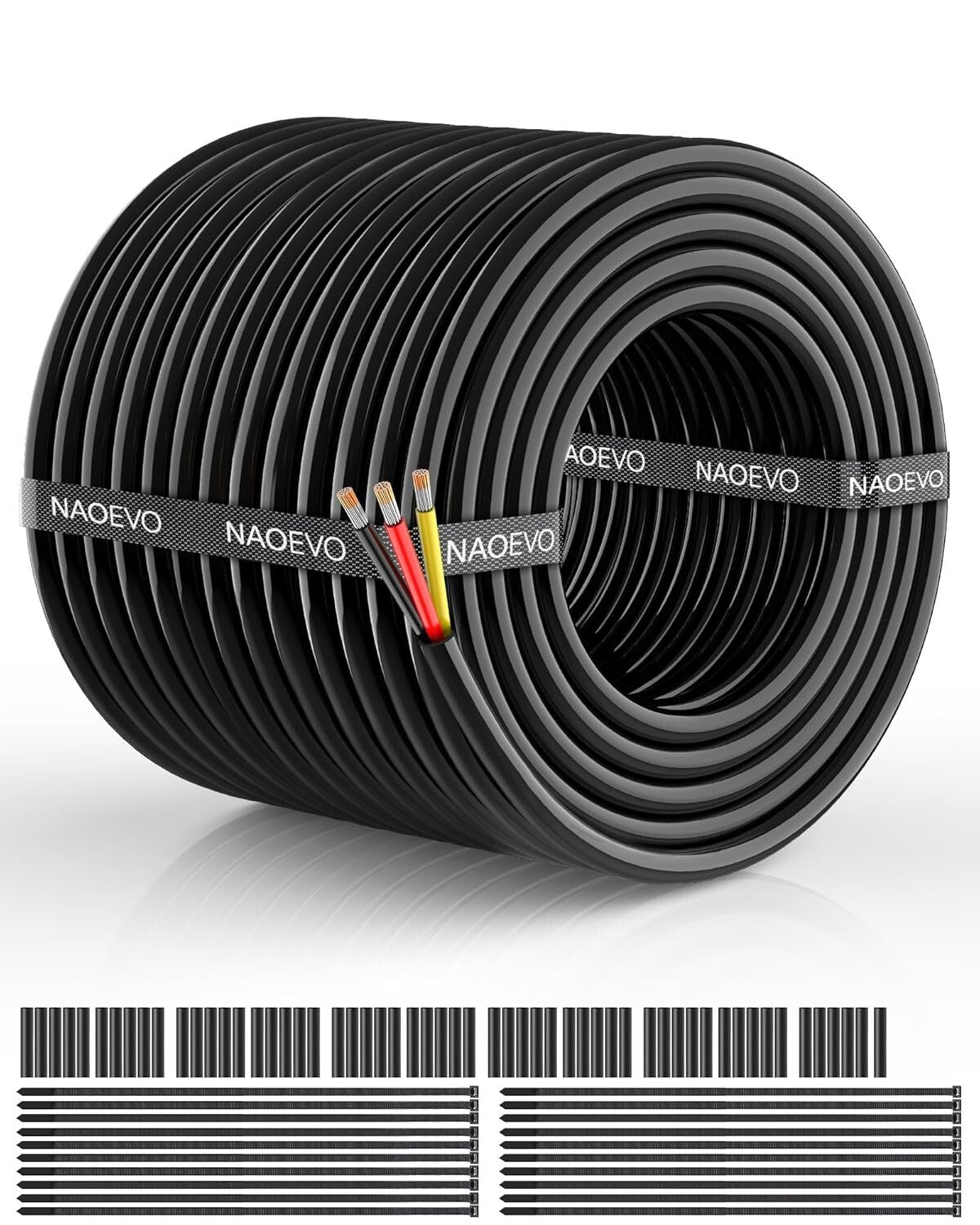 14 AWG Stranded Electrical Wire - 100FT Tinned Copper PVC Cord for Versatile Use