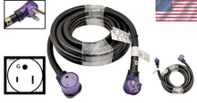 Load image into Gallery viewer, Ultra-Reliable 50 Amp 6AWG Welder Extension Cord with NEMA 6-50 Connectors