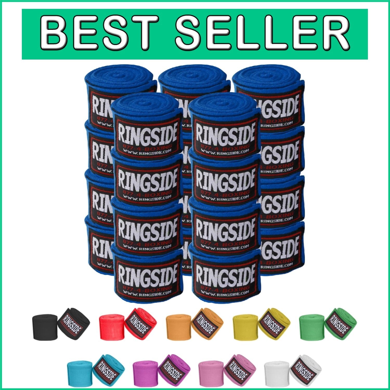 Durable Cotton Blend Boxing Hand Wraps - 10 Pair Pack for All Training Needs