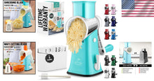 Load image into Gallery viewer, 5-Blade Vegetable Chopper - Hand Crank Grater with Suction Base for Fast Prep