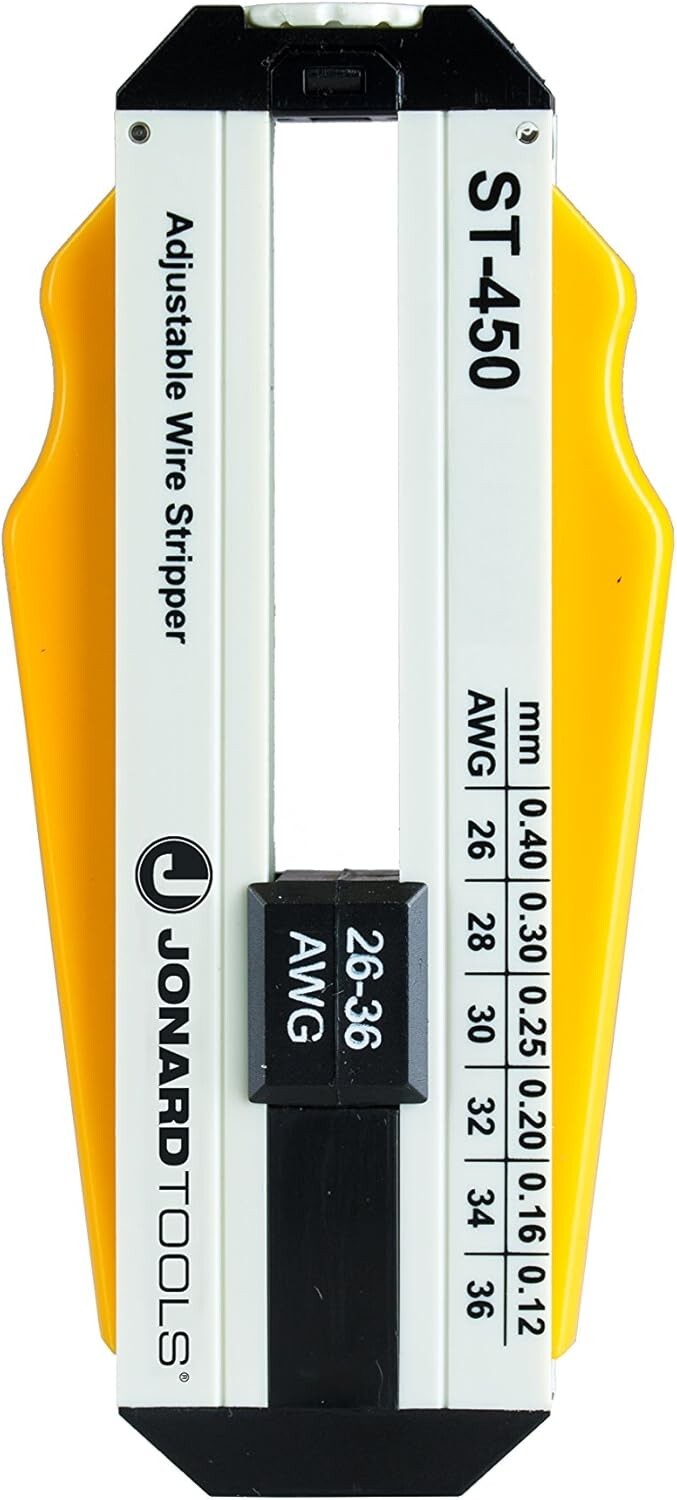 Compact and Lightweight Adjustable Wire Stripper for 26-36 AWG Applications