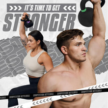 Load image into Gallery viewer, Portable Cast Iron Kettlebell - 20 Kg Weight Set for Full Body Strength Training