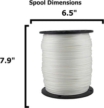 Load image into Gallery viewer, Multipurpose Solid Braid White Polyester Rope - 350 lb Strength, 1000 ft