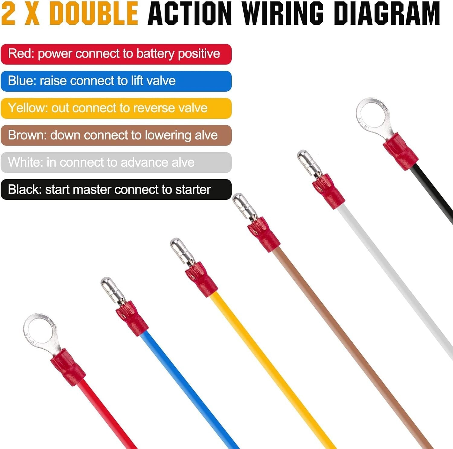 4-Way Push Button Hoist Crane Remote Switch with 15FT Cord for 12V Control