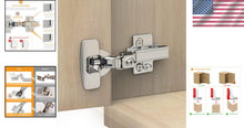 Load image into Gallery viewer, Durable Euro-Style Soft Close Cabinet Hinges - 50 Pack with Easy Installation