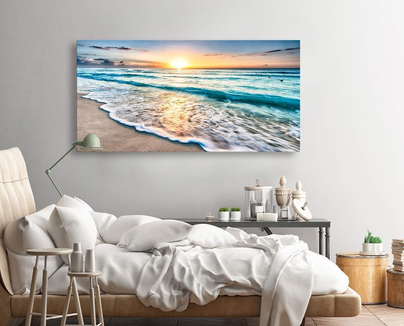 Elegant 30x60 Beach and Ocean Canvas Prints - Perfect for Home & Office