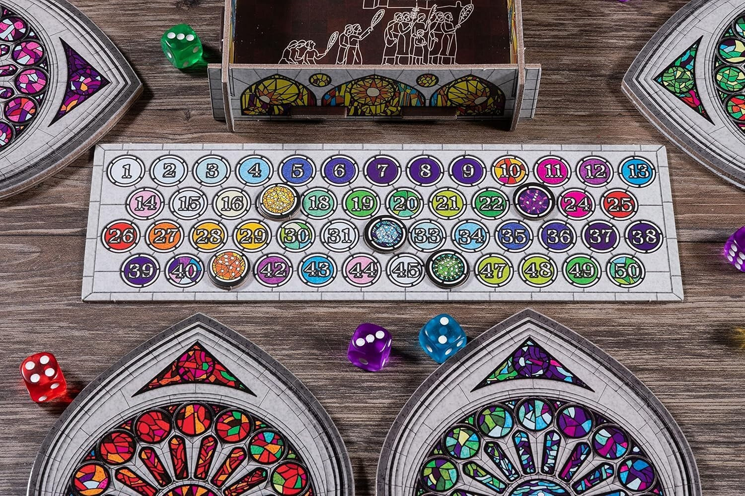 Engaging Sagrada Board Game for Kids & Adults - Create Stunning Windows