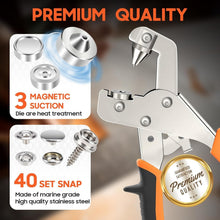 Load image into Gallery viewer, 40-Set Snap Fastener Tool Kit - Effortless Snap Installation for DIY Projects