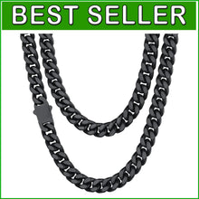Load image into Gallery viewer, Stainless Steel Men's Cuban Link Chain - Stylish Gold-Plated Hip Hop Jewelry