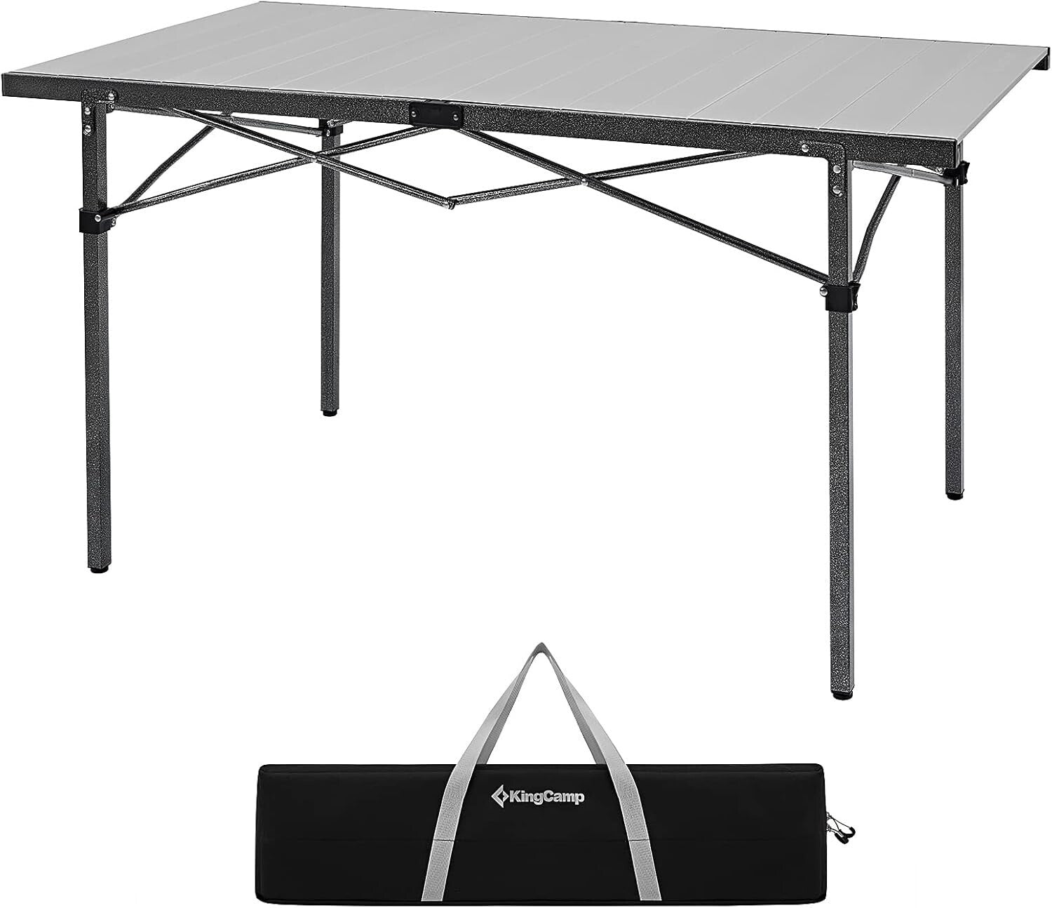Durable 53.5" Folding Camping Table with Carry Bag - Perfect for Outdoor Dining