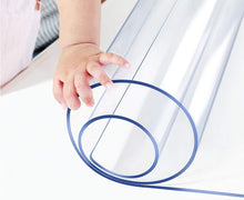 Load image into Gallery viewer, Durable 1.5mm Thick Clear Plastic Tablecloth - Wipeable Protector 30x108