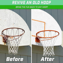 Load image into Gallery viewer, Versatile 18" Basketball Rim with Net - Indoor/Outdoor Use - Lightweight Design