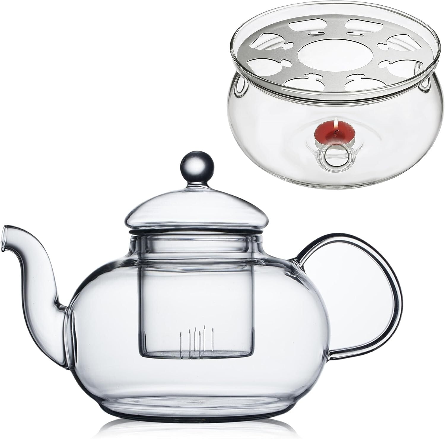 Durable Dishwasher Safe Glass Teapot with Infuser - Ideal Gift for Tea Lovers
