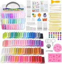 Load image into Gallery viewer, 72 Color Polymer Clay Kit - Non-Stick Modeling Clay with 19 Tools &amp; Storage Box