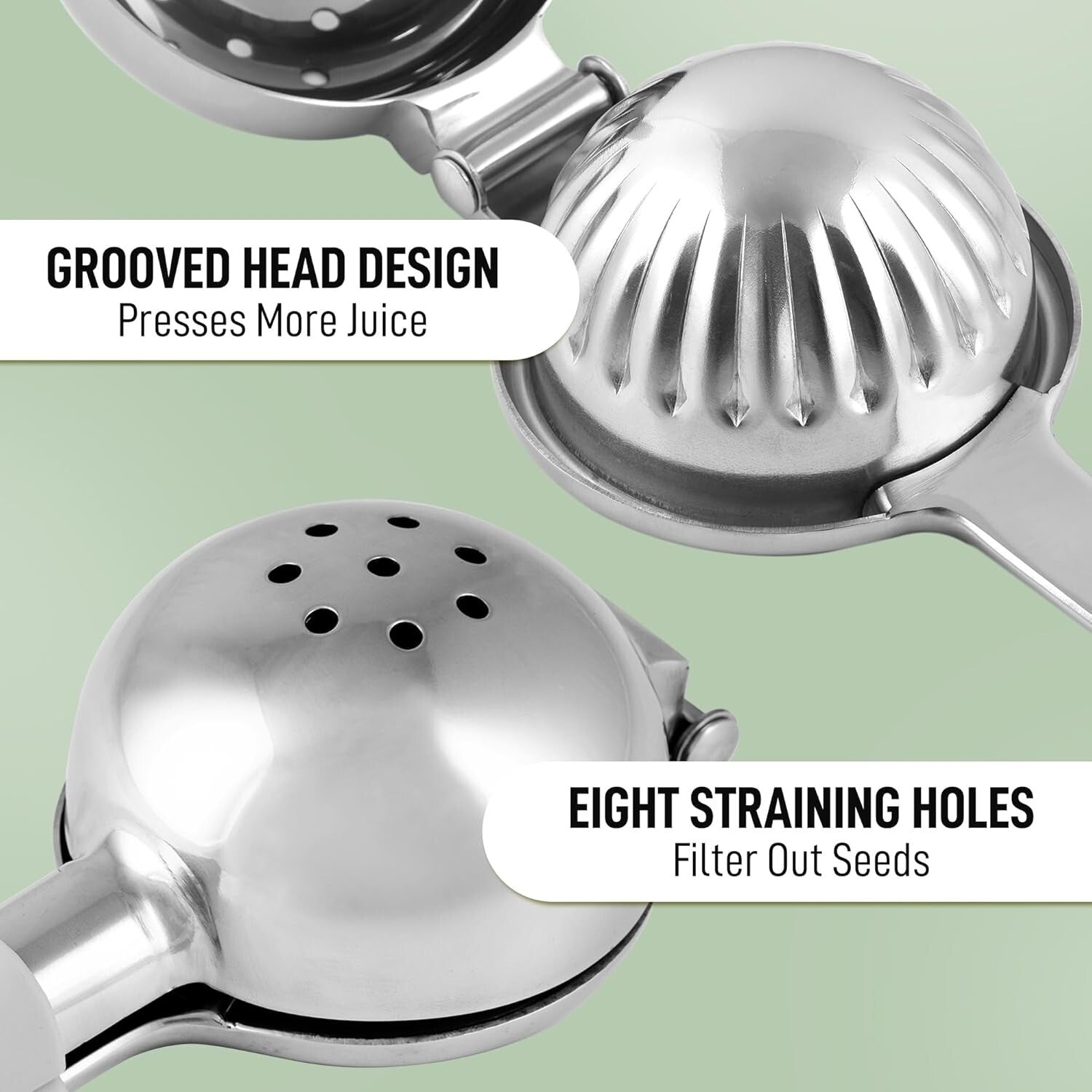 Extra Large Stainless Steel Lemon Squeezer - Effortless Juicing for Your Kitchen