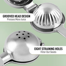 Load image into Gallery viewer, Extra Large Stainless Steel Lemon Squeezer - Effortless Juicing for Your Kitchen