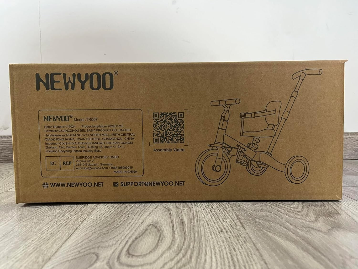 Multifunctional Toddler Tricycle & Balance Bike - Ideal Birthday Gift for Kids