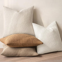 Load image into Gallery viewer, Timeless Solid Boucle Pillow Covers 24x24 Inches for Stylish Living Rooms