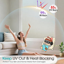Load image into Gallery viewer, Frosted Glass Window Privacy Film - UV Blocking &amp; Heat Control 45.2 x 314.9 Inch