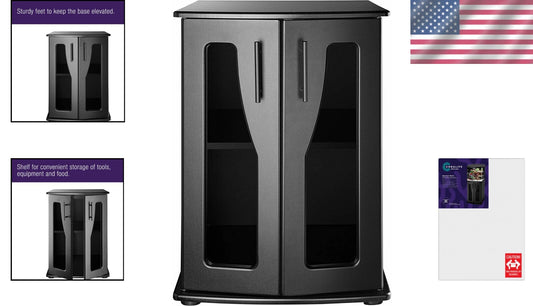 Durable 32 Gallon BioCube Aquarium Stand with Storage Shelf & Cord Management