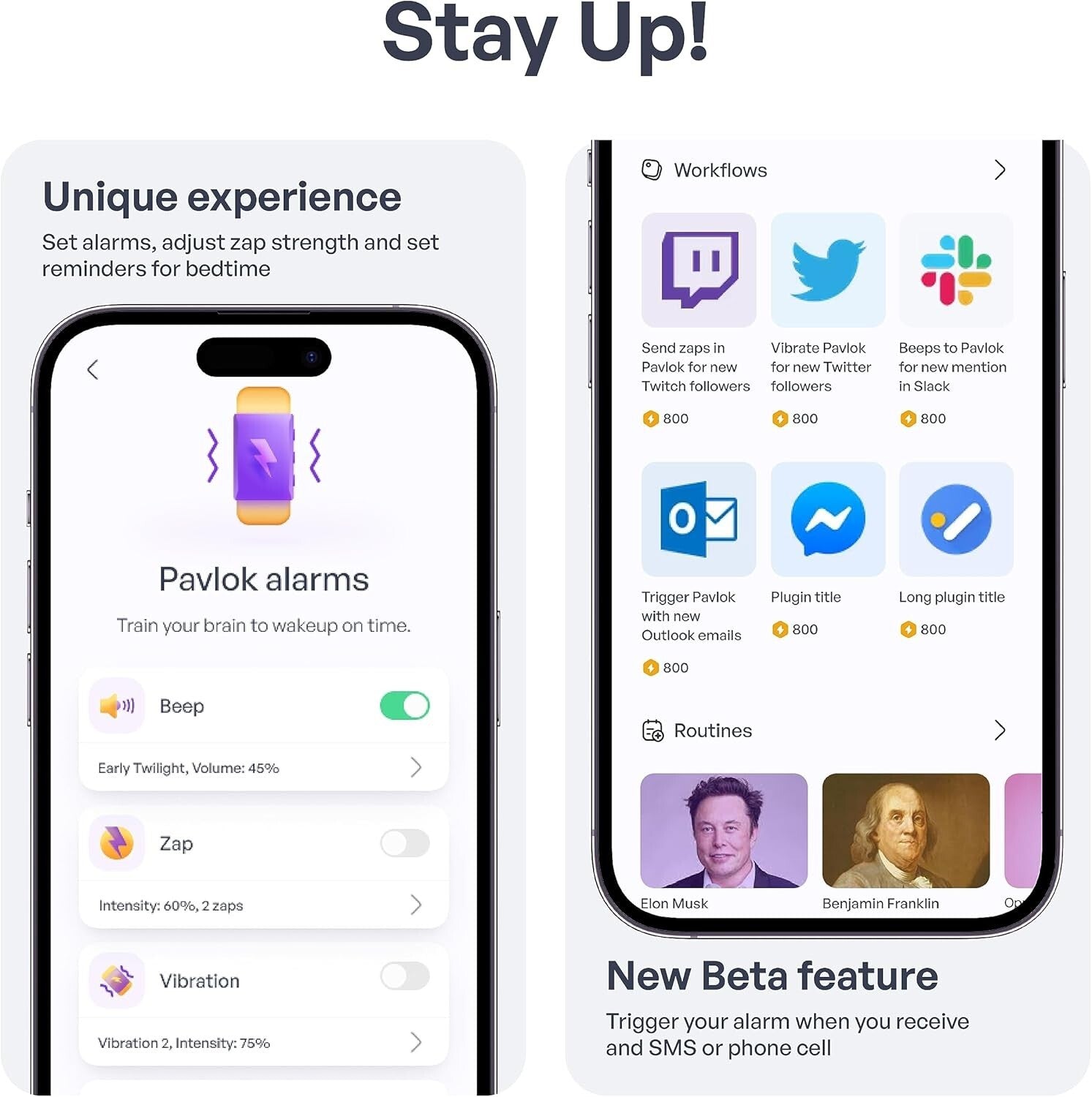 Shock Clock 2: Bluetooth-Enabled Silent Alarm - Ideal for Couples and Students