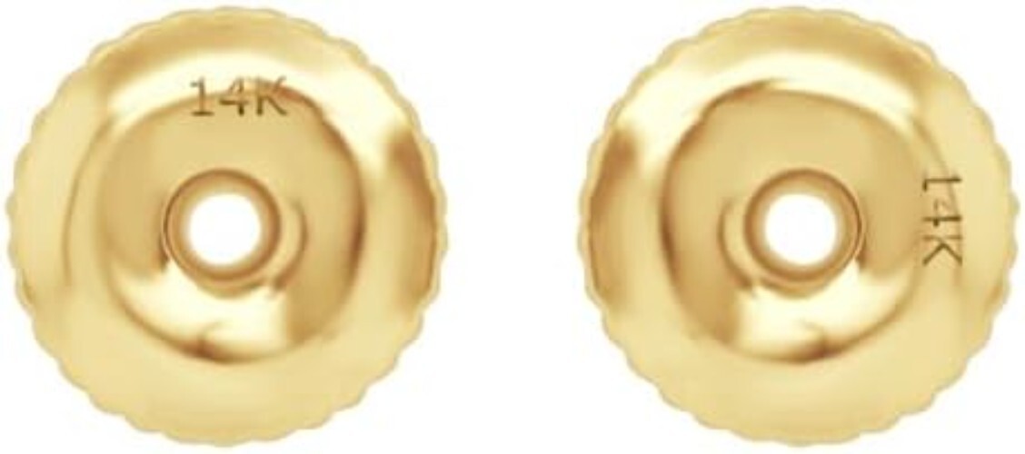 Customized Gold Screw Back Earring Backings - Perfect for Every Style